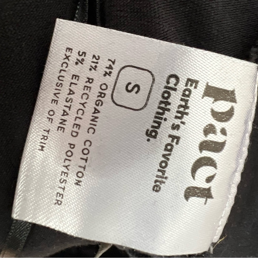 Pact Charlie Jumpsuit in Black‎ Minimalist Preppy Organic Boho Comfy - Picture 10 of 10